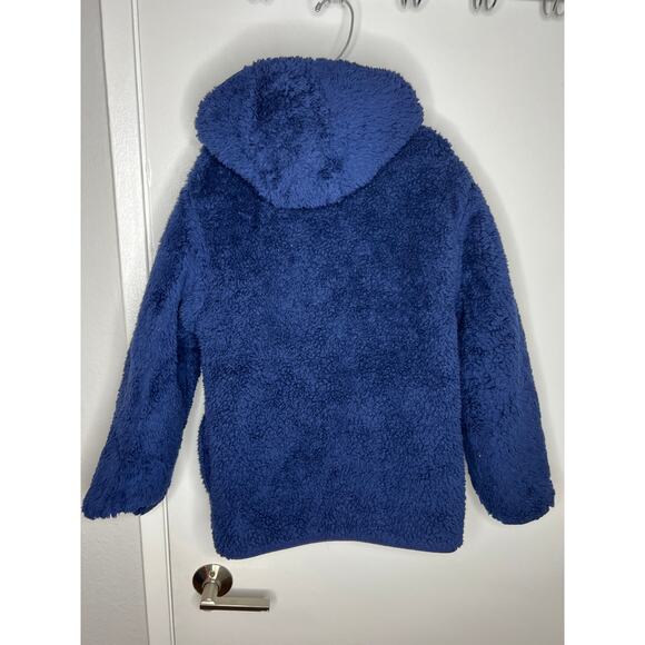 Eddie Bauer Boys Fleece Lined Reversible Puffer Coat Blue ~ Size M (10/12) - Picture 8 of 9